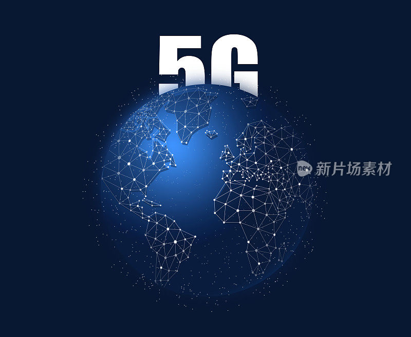 5g LTE移动网络、全球WiFi连接电信网络、物联网技术